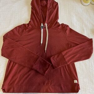 Vuori Women's Halo Essential Red Hoodie
